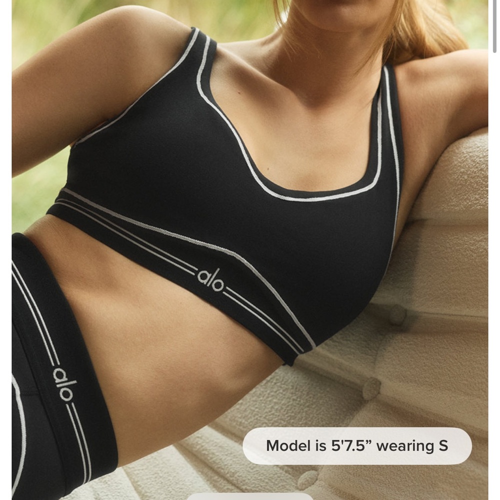 ALO Airbrush Heart Throb Bra sport bra